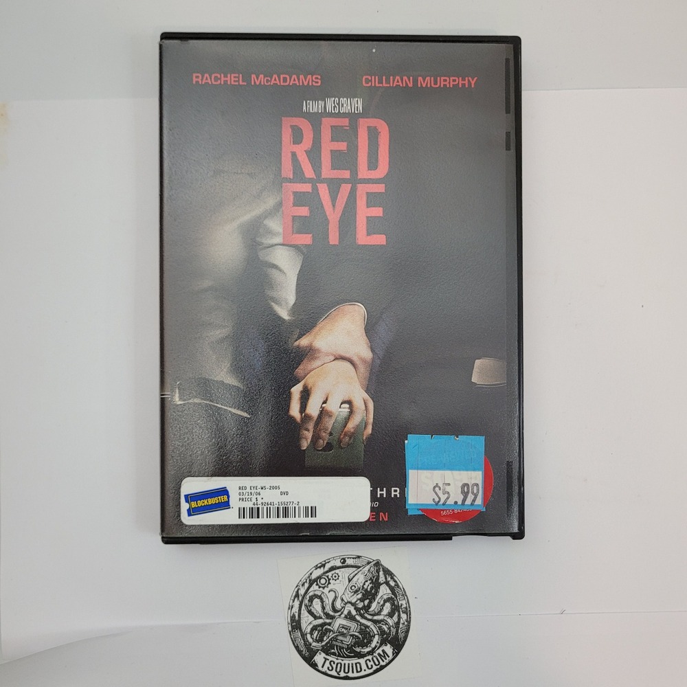 DreamWorks Red Eye DVD Movie Rachel McAdams Cillian Murphy Wes Craven Thriller